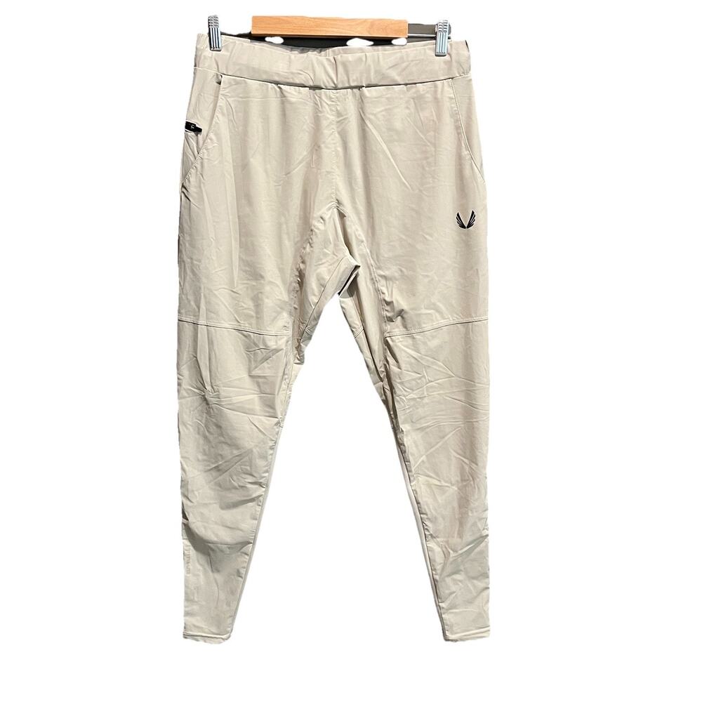 ASRV Beige Drawstring DSG-0495 Women's Tetra Lite‎ Joggers Pants Size XL